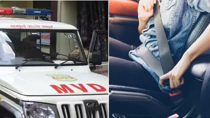 പാര്ക്ക് ചെയ്ത ശേഷം 'സീറ്റ് ബെല്റ്റ് അഴിച്ച'തിന് ഫൈന് അടിച്ചെന്ന് ആരോപണം; മറുപടിയുമായി എംവിഡി