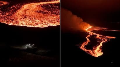 Volcano erupts again in Iceland, fourth time in 3 months (WATCH)
