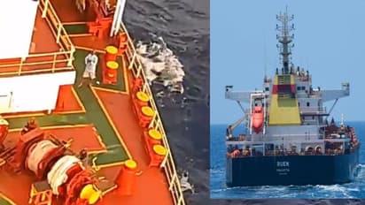 ಹೈಜಾಕ್ ಆದ ಹಡಗಿನ ನೆರವಿಗೆ  ಹೋದ ಚಾಪರ್ ಮೇಲೆ ಗುಂಡು ಹಾರಿಸಿದ ಕಡಲ್ಗಳ್ಳರು: ಹೆಡೆಮುರಿ ಕಟ್ಟಿದ ಭಾರತೀಯ ನೇವಿ