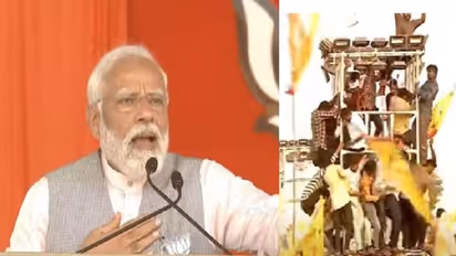 ప్రజాగళం సభలో టవర్లపైకి ఎక్కిన అభిమానులు.. దిగిపోవాలని కోరిన ప్రధాని మోడీ