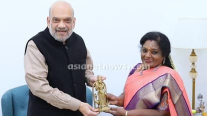 തെരഞ്ഞെടുപ്പില് മത്സരിക്കാൻ രാജിവച്ച് തെലങ്കാന ഗവര്ണര്; അമിത് ഷായെ കണ്ടു