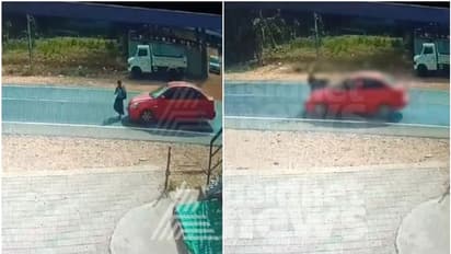 റോഡ് മുറിച്ച് കടക്കുന്നതിനിടെ കാര്‍ ഇടിച്ച് തെറിപ്പിച്ചു; വിദ്യാർത്ഥിനിക്ക് പരുക്ക്