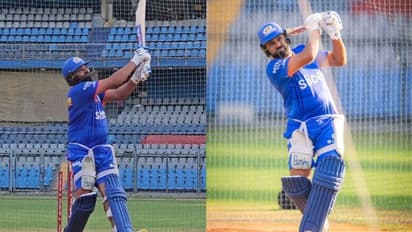 'ഒന്നും തകർക്കാൻ എന്നെ വല്ലാതെ പ്രേരിപ്പിക്കരുത്', മുംബൈ ഇന്ത്യൻസ് ക്യാംപിൽ സൂപ്പർ ഹിറ്റുകളുമായി രോഹിത് ശർമ