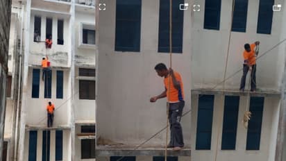 പൂർണ ഗർഭിണിയായ പൂച്ച കോളജിന്‍റെ മുകളിൽ കുടുങ്ങി, കുട്ടികളുടെ കോൾ, പാഞ്ഞെത്തി സന്നദ്ധപ്രവർത്തകർ, ഹാവൂ!!