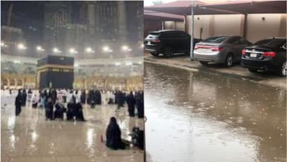മക്കയിലും സൗദിയുടെ മറ്റ് ഭാഗങ്ങളിലും മഴ; കാലാവസ്ഥ മുന്നറിയിപ്പ്