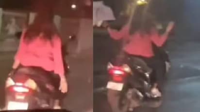 'കൈവിട്ട കളിയാണ് ദീദി, നാളത്തെ വാർത്തയാവാതെ സൂക്ഷിച്ചോ'; റോഡില്‍ യുവതിയുടെ സാഹസിക പ്രകടനം, വീഡിയോ