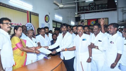 விருதுநகர் தொகுதியில் களமிறங்கும் கேப்டன் மகன்; விருப்ப மனுவை தாக்கல் செய்தார் விஜயபிரபாகரன்