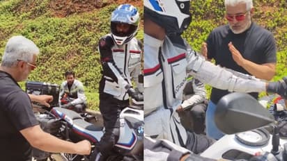 ബൈക്കര്ക്ക് 'എകെ'യുടെ ക്ലാസ്; വൈറല് ആയി അജിത്ത് കുമാറിന്റെ വീഡിയോ