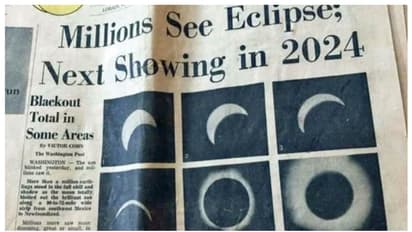 2024 ഏപ്രില്‍ 8 ന്‍റെ സമ്പൂര്‍ണ സൂര്യഗ്രഹണം പ്രവചിച്ച് 1970 ലെ പത്രം; പ്രവചനം ഏറ്റെടുത്ത് സോഷ്യല്‍ മീഡിയ 