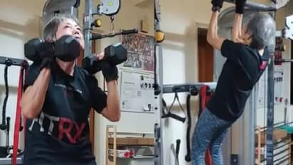 പുഷ് അപ്പും പുള്‍ അപ്പുമെല്ലാം പുഷ്പം പോലെ, മുത്തശ്ശിയുടെ വയസ് ഊഹിക്കാമോ?  