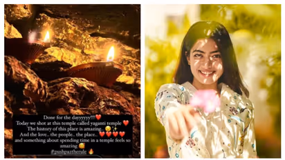 Pushpa 2: Rashmika Mandanna shares update from Andhra Pradesh's Yaganti temple [PHOTO]