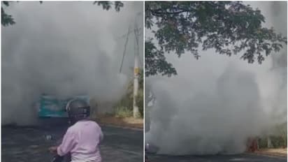 പാലക്കാട് ഓടിക്കൊണ്ടിരുന്ന ബസിൽ നിന്നും പുക ഉയർന്നു, ബസിനെ ഒന്നാകെ മൂടി പുക! കാരണം എഞ്ചിനിലെ സാങ്കേതിക തകരാർ