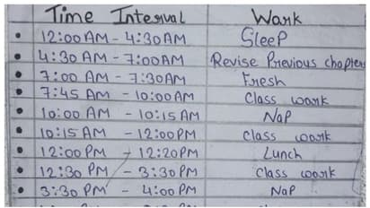 'പണ്ട് സ്കൂളില്‍ പഠിക്കുമ്പോള്‍ ഇതുപോലെ ചിലത് എന്‍റെ കൈയിലും...'; വൈറലായി ഒരു ഒരു ടൈം ഷെഡ്യൂള്‍ 