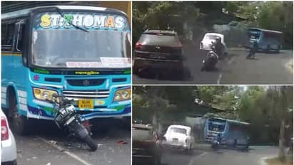 മത്സര ഓട്ടത്തിനിടെ ബൈക്ക് ബസിനടിയിലേക്ക് ഇടിച്ചുകയറി യുവാവ് മരിച്ചു