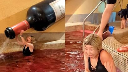 ആരായാലും കൊതിച്ചുപോകും; കുടിക്കാൻ മാത്രമല്ല, കുളിക്കാനും വൈൻ