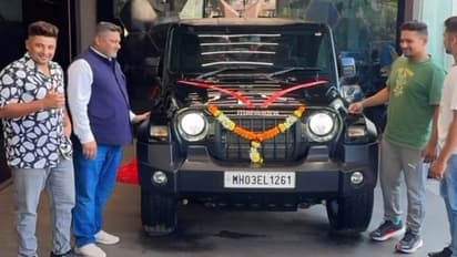 Sarfaraz Khan Father Thar Jeep: சர்ஃபராஸ் கான் தந்தைக்கு தார் ஜீப்பை பரிசாக அளித்த ஆனந்த் மஹிந்திரா!
