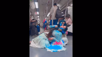 Public outcry: Viral video of 2 girls' explicit act during Holi in Delhi Metro ruffles feathers (WATCH)