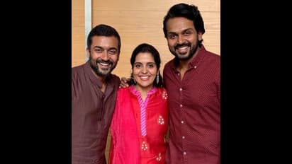 அண்ணன் சூர்யாவுக்கு போட்டியாக நடிப்பிலும் தூள் கிளப்பிய பிருந்தா! வைரலாகும் போட்டோஸ்!