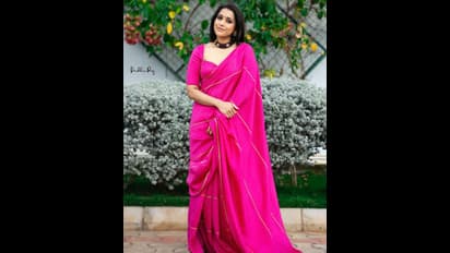 యాంకర్ రష్మీ హోలీ సంబరాలు ఇలా.. పింక్ శారీలో ఫోజులు వైరల్ 