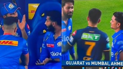 മുംബൈ ഡഗ് ഔട്ടിൽ എന്താണ് നടക്കുന്നത്, ചിരിച്ചു കളിച്ച് കിഷനും പാണ്ഡ്യയും; നിരാശരായി രോഹിത്തും ബുമ്രയും