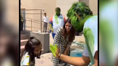 IPL 2024: Mumbai Indians' Holi celebrations amidst opener defeat (WATCH)