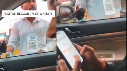 പോക്കറ്റിൽ കാശില്ലെന്ന് പറഞ്ഞ് ഒഴിവാക്കാനാവില്ല, ക്യു ആർ കോഡുമായി യാചകൻ, വീഡിയോ കാണാം