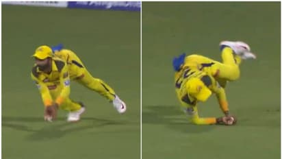 రన్నింగ్ లో గాల్లోకి ముందుకు దూకి అజింక్యా రహానే సంచలన క్యాచ్..