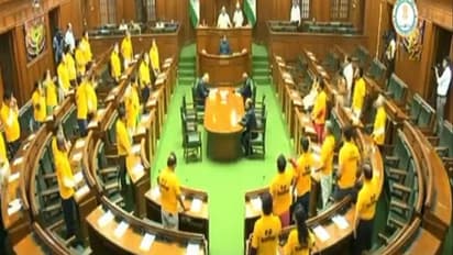 Delhi Assembly adjourned till April 1 amid protest by AAP MLAs against Arvind Kejriwal's arrest