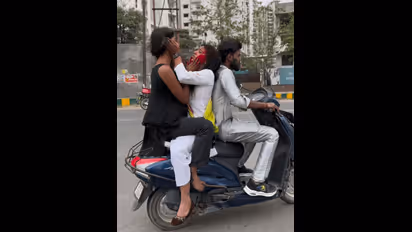 Traffic police slaps Rs 80500 penalty after Holi video of Noida scooter riders viral