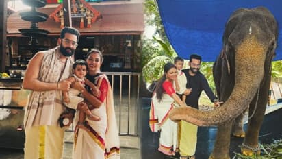 'ഒരു ഗുരുവായൂർ യാത്ര', ചിത്രങ്ങളുമായി മൃദുലയും യുവയും