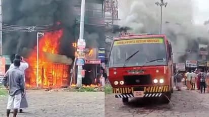 കോട്ടയം മെഡിക്കല് കോളജിന് സമീപത്തെ ഷോപ്പിങ് കോംപ്ലക്സില് വൻ തീപിടിത്തം, ലക്ഷങ്ങളുടെ നാശനഷ്ടം