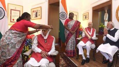 బీజేపీ సీనియర్ నేత ఎల్.కె. అద్వానీకి భారతరత్న:ప్రదానం చేసిన ముర్ము