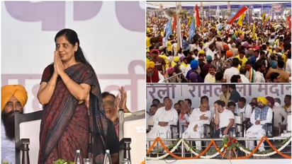 ഇന്ത്യ സഖ്യ ശക്തി പ്രകടനമായി ദില്ലി മഹാറാലി, അണിനിരന്ന്  28 പ്രതിപക്ഷ പാർട്ടികൾ; വേദിയിൽ സുനിതാ കെജ്രിവാളും