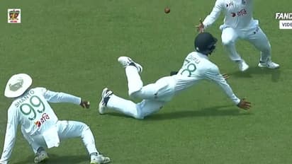 ഒരേസമയം ഒരു ക്യാച്ചിനായി ശ്രമിച്ചത് ഒന്നല്ല, രണ്ടല്ല, മൂന്നുപേര്; ഒടുവില് സംഭവിച്ചത്