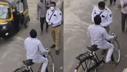 क्या ज़माना आ गया है , अब साइकिल का नंबर प्लेट देख कर चालान काटा जा रहा है 