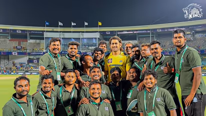 IPL 2024: Video of ground staff rushing to click photo with Dhoni during CSK vs DC clash wins hearts (WATCH)