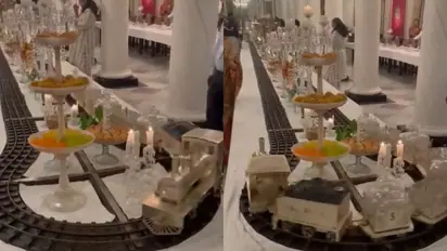 Harsh Goenka amazed by 'food delivery train' in Gwalior's Palace; WATCH viral video 