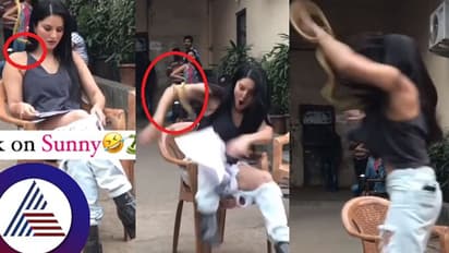 ಸನ್ನಿ ಲಿಯೋನ್ ಮೇಲೆರಗಿದ ಹಾವು: ಜೀವ ಭಯದಿಂದ ಹಾರಿದ ನಟಿ- ವಿಡಿಯೋ ವೈರಲ್