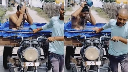 10 रुपये में चलता फिरता स्विमिंग पूल, गर्मी का है बेस्ट जुगाड़