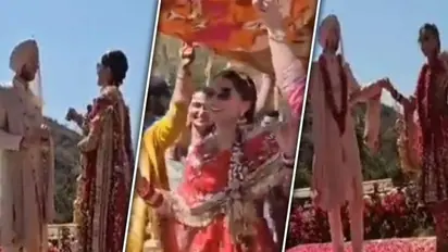 Taapsee Pannu's wedding video: Actress ditches lehenga, dances during bride entry-WATCH