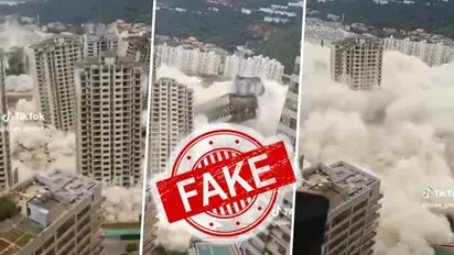 Fact Check: Viral video claiming to be buildings collapsing after Taiwan earthquake is FAKE! Here's the truth