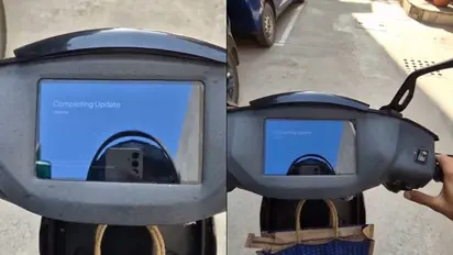 'Such a new problem' Noida man late for office after electric scooter starts updating; WATCH video