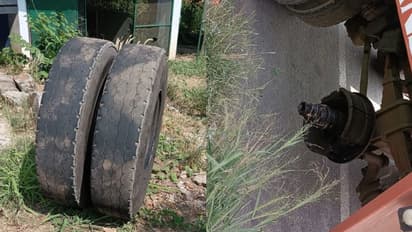 കണ്ടെയ്‌നർ ലോറിയുടെ ടയർ ഊരിത്തെറിച്ചു; ഫാസ്‌ടാഗ് കൗണ്ടറിലിരുന്നയാൾ കൊല്ലപ്പെട്ടു