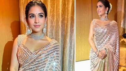 ಅಬ್ಬಬ್ಬಾ..ಅಂಬಾನಿ ಸೊಸೆ ಧರಿಸಿದ್ದ ಚಿನ್ನ, ಬೆಳ್ಳಿ ಕಸೂತಿಯ ಮಿರಿ ಮಿರಿ ಮಿಂಚೋ ಸೀರೆ ಬೆಲೆ ಇಷ್ಟೊಂದಾ?