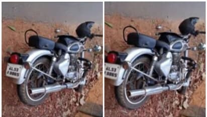 കാട്ടുപന്നി കുറുകെ ചാടി ബൈക്ക് യാത്രികന് പരിക്ക്; വാഹനത്തിന്റെ മുൻഭാഗം പൂർണ്ണമായി തകർന്നു