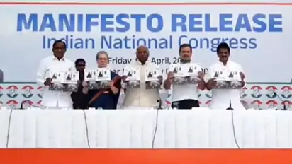 Congress unveils 2024 Lok Sabha elections manifesto; promises caste census, personal law reform (WATCH)