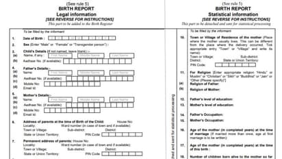 Religion of parents to be recorded separately in birth report: Union Ministry of Home Affairs
