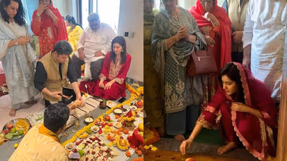 Yodha actress Rashi Khanna stuns in red attire for housewarming puja; buys new property in Hyderabad