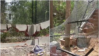 നിലമ്പൂര് എംഎസ്പി ക്യാമ്പിന്റെ ചുറ്റുമതില് കാട്ടാനക്കൂട്ടം തകര്ത്തു; രാത്രി ആശങ്കയാണെന്ന് പരാതി