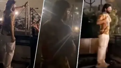 Pushpa actor Allu Arjun greets fans outside his Hyderabad home on his 42nd birthday; WATCH viral video